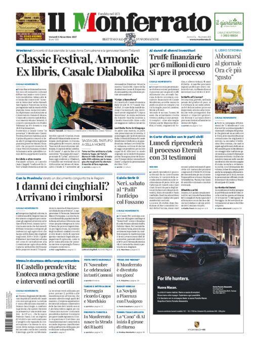 Il Monferrato - Edizione 83 del 05/11/2021